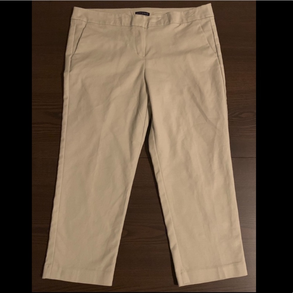 CAPRI PANTS, KHAKI, AUDREY & CÉLINE, SIZE 14